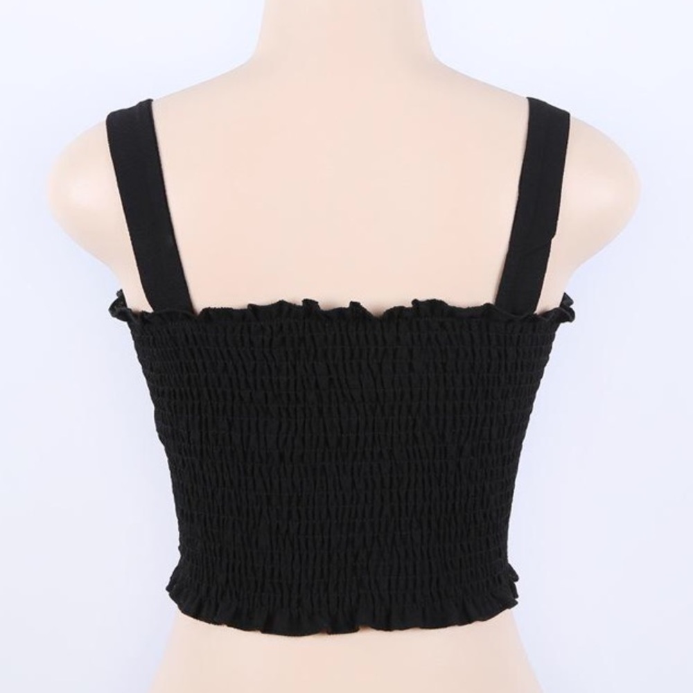 ‘Summer’ Black Crop Top - Picture 5 of 6